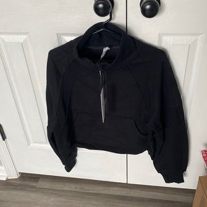 crz yoga half zip funnel neck